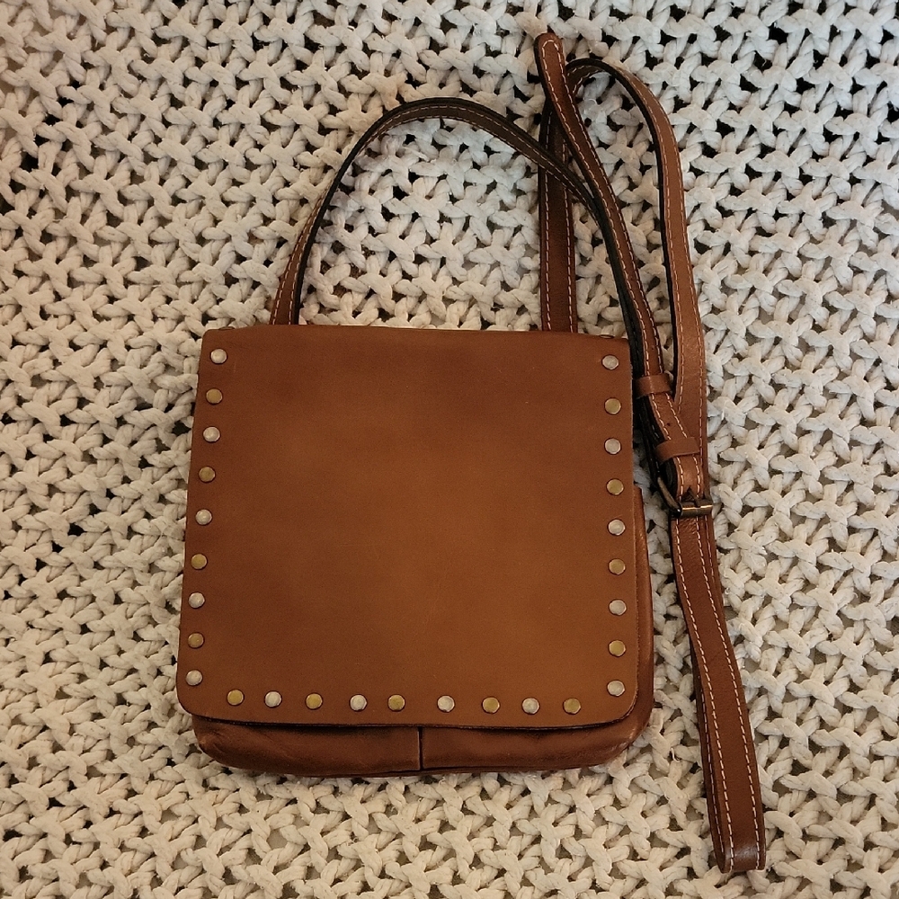 Patricia Nash Italian Leather Studded Crossbody Granada Bag